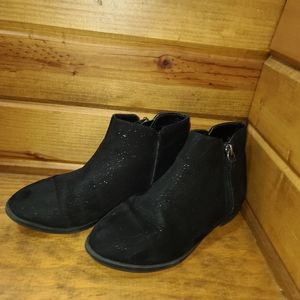 Girls Size 1 Black Sparkle Boot